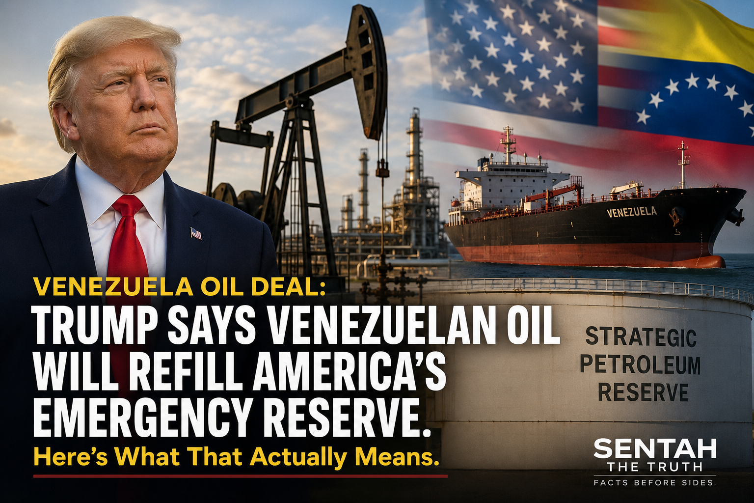 Trump Says Venezuelan Oil Will Refill America’s Emergency Reserve. Here’s What That Actually Means.