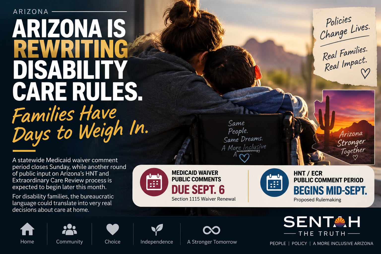 Arizona Is Rewriting Disability Care Rules. Families Have Days to Weigh In.